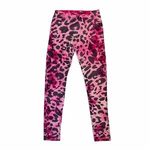 YFB MINI PINK LEOPARD TIE DYE LEGGINGS